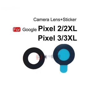 เลนส์กล้องด้านหลัง พร้อมสติกเกอร์กาว แบบเปลี่ยน สําหรับ Google Pixel 2 3 XL 2xl 3XL 1 ชิ้น