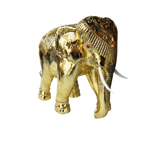 ส่งฟรี-ช้างทองคำเปลว-ไซส์กลาง-ขนาด-4x8x8-นิ้ว-สูง-8-นิ้ว-ทำจากไม้จามจุรี-ฉำฉา-ช้างเดินเส้น-ลงรัก-ปิดแผ่นทองคำเปลว