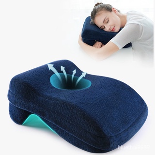 【บลูไดมอนด์】Memory Foam Nap Pillow For Travel Headrest Neck Support Cushions Office Rest Lunch Break Pillow Orthopedic S