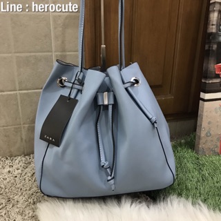 Zara bucket bag crossbody ส่งฟรีEMS