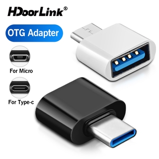 สินค้า HdoorLink อะแดปเตอร์ไมโคร USB OTG ประเภท C USB ตัวผู้ ไปสู่ USB ตัวเมีย สำหรับแปลงสายเคเบิล