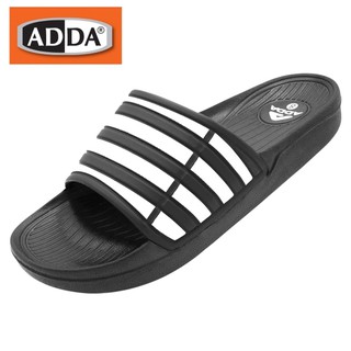 สินค้า ADDA 32B07 รองเท้าแตะหญิง-ชาย ลายเส้นในช่วงฤดูร้อนรองเท้าแตะชายหาดสบาย ๆ รองเท้าเปิดกว้าง(สีขาว ดำ แดง)