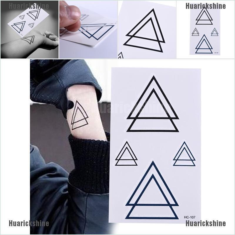 ภาพหน้าปกสินค้าHuarickshine Details about New Design Geometry Tattoo Removable Waterproof Stickers DIY Body Art Tatoo จากร้าน huarickshine.th บน Shopee