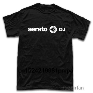 เสื้อยืดแขนสั้น คอกลม พิมพ์ลาย Serato Dj สไตล์ตลก สําหรับผู้ชาย สินค้าขายดีS-5XL