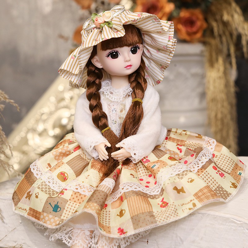 ภาพหน้าปกสินค้าตุ๊กตาเจ้าหญิงน่ารัก 1/6 BJD 21 ข้อต่อถอดได้ ขนาด 30 ซม. สําหรับแต่งหน้า DIY จากร้าน hahahaha.th บน Shopee