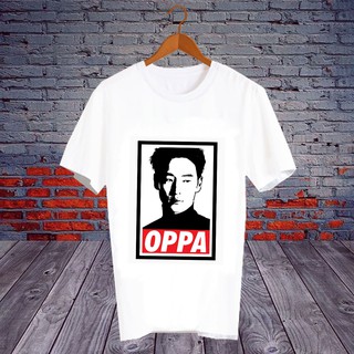 เสื้อยืดสีขาว สั่งทำ เสื้อแฟนคลับ เสื้อ Fanmeeting ศิลปินเกาหลี เสื้อยืด โอปป้า อีเจฮุน Oppa Lee Je hoon  - OPA36