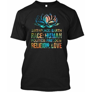 T-shirt  เสื้อยืด พิมพ์ลาย Brith Place Earth Race ทางการเมือง สําหรับผู้ชายS-5XL