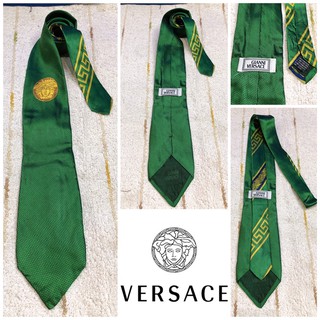 🧣: VERSACE tie silk แท้💯%