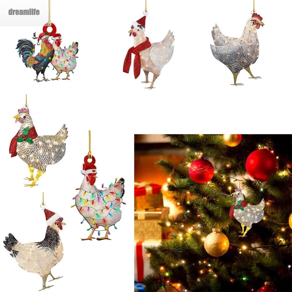 dreamlife-christmas-ornament-christmas-tree-permanent-school-bags-chicken-ornament