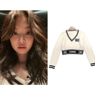 Preorder เสื้อสเวตเตอร์ไหมพรมแบบเจนนี่ Jennie Blackpink