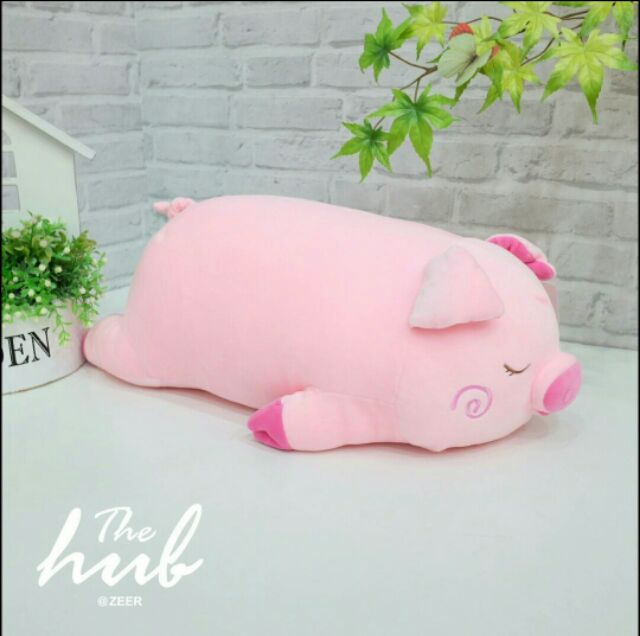 ตุ๊กตาหมูหลับตา-ส่งฟรี