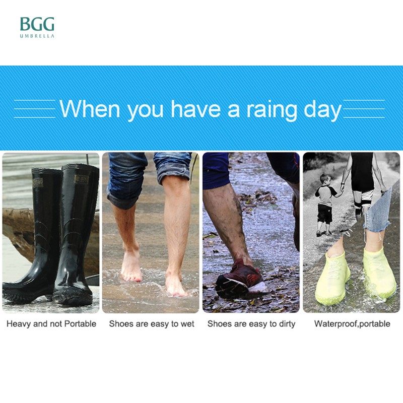bgg-silicone-shoes-cover-ซิลิโคนกันรองเท้าเปียก-ถุงคลุมรองเท้ากันน้ำ-กันฝน-กันลื่น-sc10012