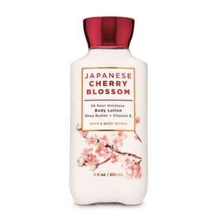 Bath &amp; Body Works Japanese Cherry Blossom Shea Butter &amp; Vitamin E Body Lotion 236 ml.ของแท้