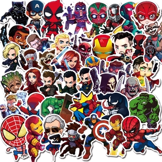 สติกเกอร์ ลายกราฟฟิติ DC Marvel Avengers Superhero สําหรับติดตกแต่งรถยนต์ รถจักรยานยนต์ แล็ปท็อป กระเป๋าเดินทาง จํานวน 100 ชิ้น