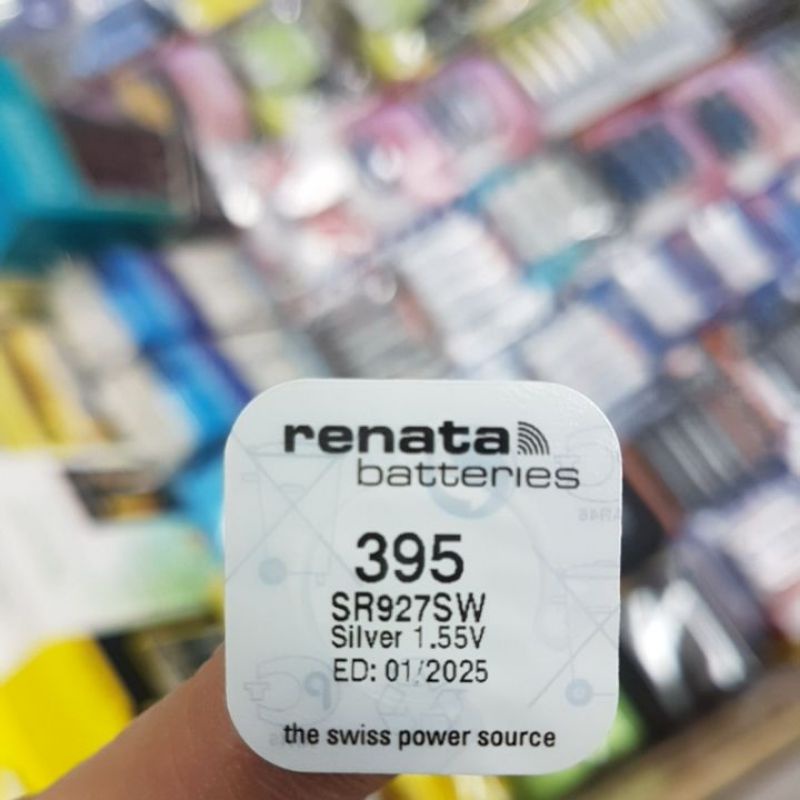 ถ่านนาฬิกา Renata 395, SR927SW 1.55V 1ก้อน Made in Switzerland ของใหม่ ...