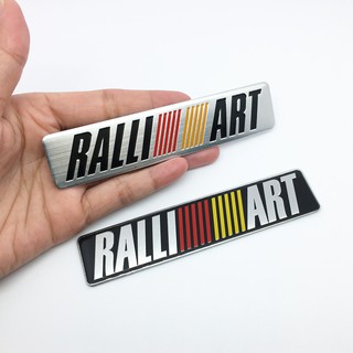 สติกเกอร์ ลายตัวอักษร RALLI ART 3 มิติ สำหรับตกแต่งรถยนต์ 1ชิ้น