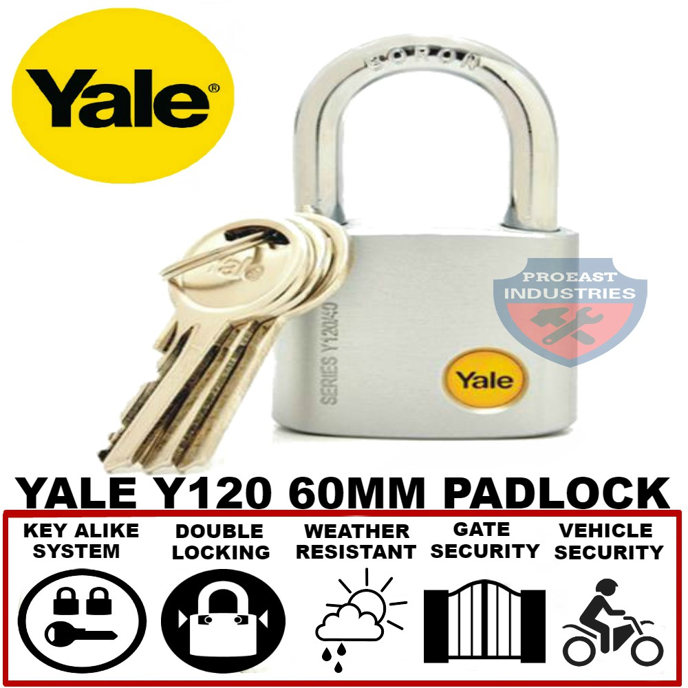 Yale Y120 60 135 1 กุญแจระบบโครเมี่ยมซาติน 60 มม. x 1 ชิ้น | Shopee ...