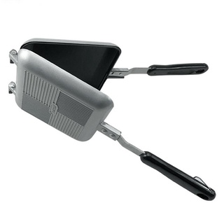∋❒♣Double-Side Non-Stick Bread Toast Sandwich Maker Waffle Pancake Baking Barbecue Grill Frying Bread Pan for the Kitche
