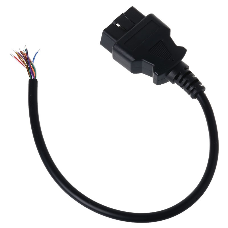 ภาพหน้าปกสินค้าOBD2 16Pin Male Plug Adapter Opening Cable Connector For Extension Auto