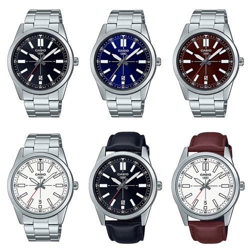 ภาพหน้าปกสินค้าCASIO นาฬิกาข้อมือผู้ชาย สายสแตนเลส รุ่น MTP-VD02D,MTP-VD02D-1E,MTP-VD02D-2E,MTP-VD02D-5E,MTP-VD02D-7E