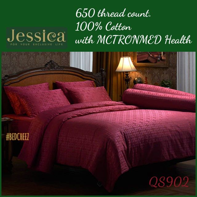 ผ้าปูที่นอน-ผ้านวม-ทอ650เส้น-jacquard-silk-shine-100-cotton-by-jessica