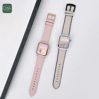 สายหนัง Watch 7 watch 6 Band 44 มม. 38/40 มม. 42 มม. 41/45มม. สายหนังแท้พรีเมี่ยม Watch สาย  watch สายนาฬิกา