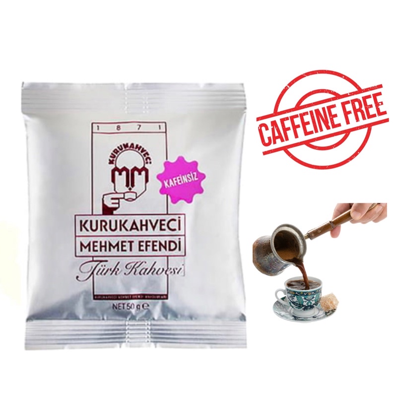 Caffeine Free Turkish Coffee by Mehmet Efendi,50g Shopee Thailand