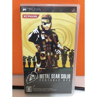 สินค้า แผ่นแท้ [PSP] Metal Gear Solid: Portable Ops (ULJM-05193 | 05227 | 05256 | 05257 | 05284 | 05573 | 08016) Metalgear