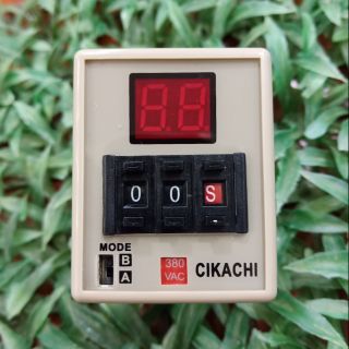 ดิจิตอลไทม์เมอร์ 380VAC CIKACHI รุ่น AH3D-DM Digital Timer + socket