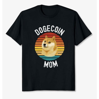 เสื้อคู่วินเทจ - [ขายร้อนคลาสสิก] Dogecoin แม่เสื้อยืดตลก Doge เหรียญ Crypto Tee Memecoin สําหรับวั