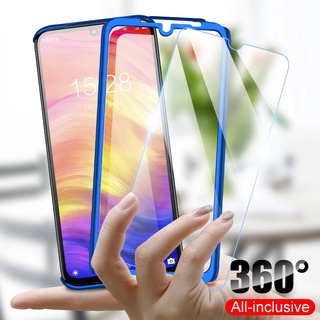 Samsung Galaxy A30 A50 A10 A20 M10 เคสกันกระแทก พร้อมฟิล์มนิรภัย ป้องกัน 360 เคสโทรศัพท์ แบบเต็ม