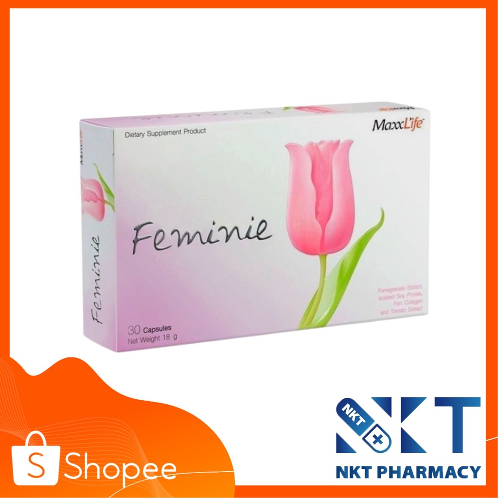 maxxlife-feminie-ฟิมินี่-30cap-อาหารเสริมสำหรับผู้หญิง-คืนความเป็นสาว