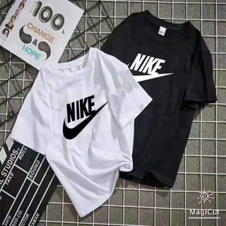 เสื้อยืด cotton เสื้อลายNike ผ้านุ่มใส่สบาย ใส่เดียวหรือคู่ก็ได้ ซักไม่ยั้บ บางใส่สบาย