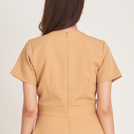 เดรสคอกลมแขนสั้นทรงกระโปรงบานรุ่น-skater-dress