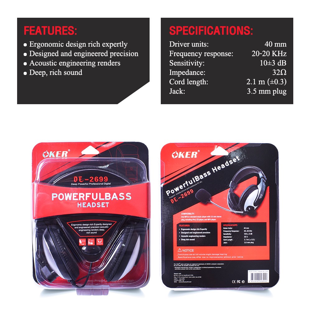 oker-headphone-oe-2699-หูฟัง-ครอบหู-ต่อ-คอมพิวเตอร์-โน๊ตบุ๊ค