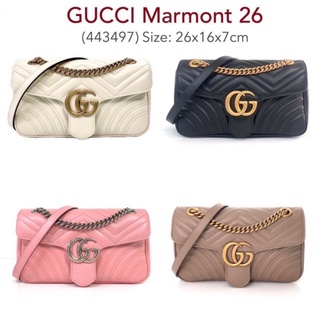 NEW​ Gucci​ Marmont​ small​ 26​ cm.
