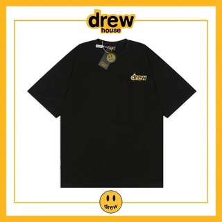 ราคาเสื้อยืดแขนสั้น ผ้าฝ้าย ทรงหลวม พิมพ์ลายตัวอักษร Drew smiley Justin Bieber แฟชั่นสําหรับผู้ชาย และผู้หญิงS-3XL