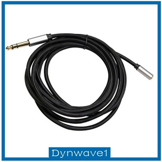 ( Dynwave1 ) อะแดปเตอร์หูฟัง 6 . 35 มม . Female To 3 . 5 มม . Male Stereo Audio Adapter 0 . 3 เมตร