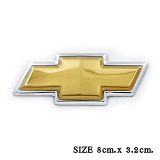 Chevrolet ขนาด 8 cm. x 3.2 cm. เชฟโรเลต โลโก้อย่างดี โลโก้ติดรถ โลโก้พลาสติก เชฟโรเลต