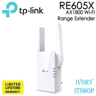 สินค้า TP-Link RE605X AX1800 Wi-Fi Range Extender WiFi Repeater ตัวขยายสัญญาณ WiFi แรงเต็มสปีด เทคโนโลยี WiFi6