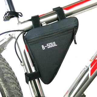 B-Soul Frame Bag กระเป๋าติดเฟรมจักรยาน ทรงสามเหลี่ยม ใช้จัดเก็บอุปกรณ์ต่างๆ เสือหมอบ เสือภูเขา ใช้ได้หมด