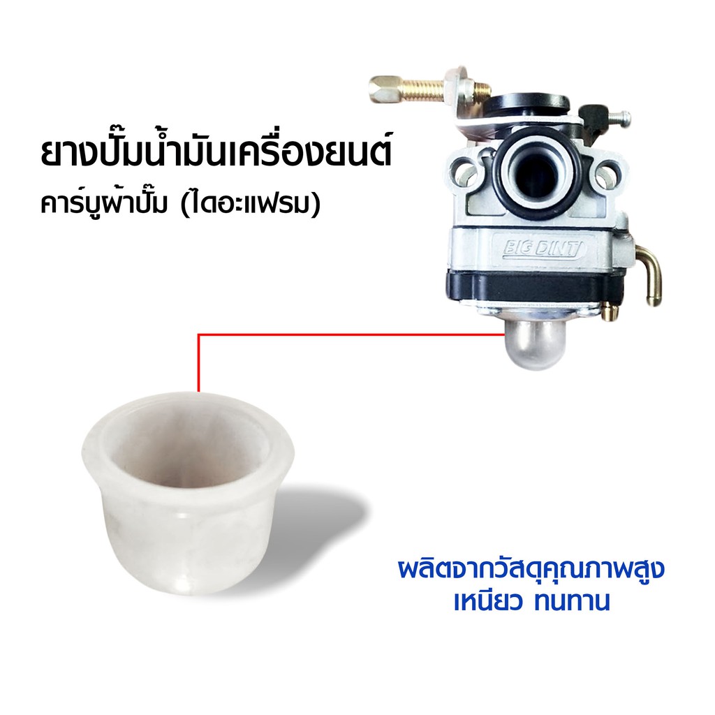 ซื้อ1แถม1-ยางปั๊มน้ำมัน-สำหรับ-คาร์บูเรเตอร์-แบบ-ผ้าปั๊ม-ไดอะแฟรม