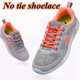 ภาพขนาดย่อของภาพหน้าปกสินค้า1 Pair Kids Adult Unisex Flat Elastic Lock Laces Special Creative Shoelaces For Sneakers, Elastic Semicircular Shoe Laces for Kids and Adults, Shoelace for Sneakers, Metal Clasp Shoelaces จากร้าน lovesunshine.th บน Shopee