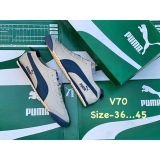 สินค้า รองเท้า Pu_ma Roma Sneaker ไซส์ 36-45(+1ไซส์จากไซส์ปกติ) รองเท้าผ้าใบผู้หญิงและผู้ชาย