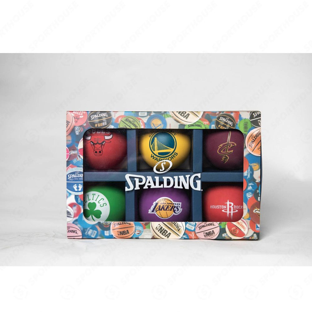 ภาพหน้าปกสินค้าพร้อมส่ง เซ็ตลูกบาสจิ๋ว Spalding NBA TEAM SPALDEEN HIGH-BOUNCE BALLS (Set) จากร้าน sporthouseth บน Shopee