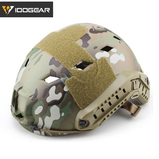 IDOGEAR Tacitcal หมวกมัลติ BJ ชนิดอัดลมทหารล่าสัตว์อุปกรณ์เสริมหมวกกันน็อกฝา Headwear รถไฟด้าน 3805
