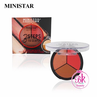 MINISTAR พาเลทแต่งหน้า ที่ปัดแก้ม บลัชออน ไฮไลท์ ซ่อมแซม ในตลับเดียว คุ้มสุดๆ แต่งหน้าอย่างมืออาชีพ