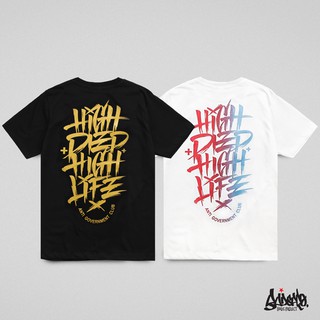 Just Say Bad ® เสื้อยืดลาย แนวสตรีท รุ่น Get High ขาว ดำ ( ลิขสิทธิ์แท้ ) แขนสั้น เสื้อยืดชาย หญิง  M L XL 2XL