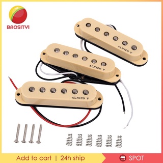 สินค้า [✨พร้อมสต็อก✨BAOSITY1] Electric Guitar Single Coil Pickup Set Middle/ Neck/ Bridge Alnico V