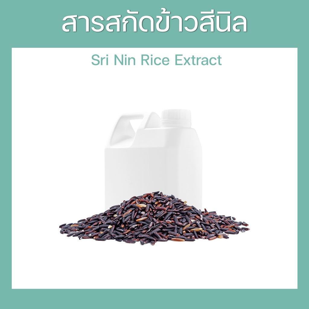 สารสกัดข้าวสีนิล Sri Nin Rice Extract ( Oryza sativa ) ชนิดน้ำ สำหรับ ...